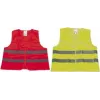 Drošības veste IWH 540313, augstas redzamības fluorescējošs poliesters, dzeltena, bezpiedurkņu aizsargapģērbs