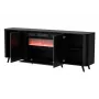 Kumode Cama Meble Volare 200 x 39 x 75 cm, melna / San Sebastian, skaidu plātne