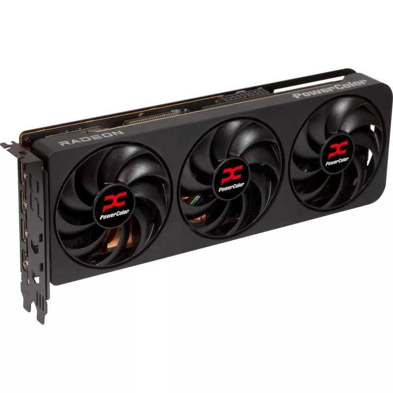 Grafikas karte PowerColor Radeon RX 9070 XT 16 GB GDDR6, PCIe x16 5.0, 256-bit, 289 mm, 3 ventilatori