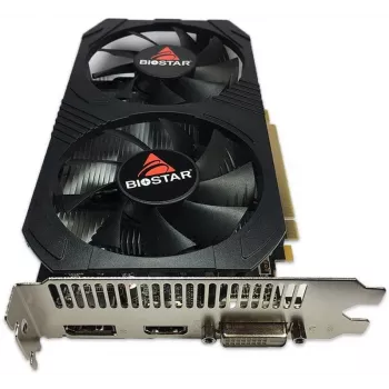 Grafikas karte BIOSTAR Radeon RX 560 4 GB GDDR5, 128 bitu, PCIe 3.0, 1275/1175 MHz, HDMI+DP+DVI