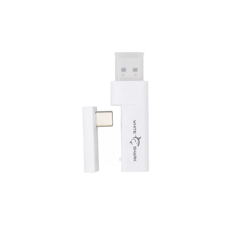 Austiņas White Shark WGH-2444 Firecrest White