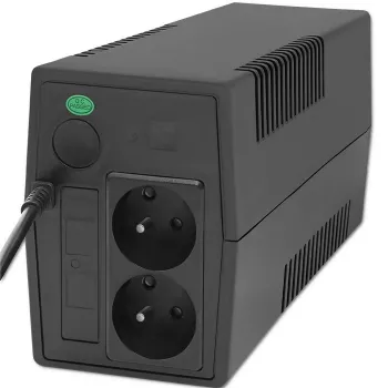 Qoltec 53774 nepārtrauktās barošanas avots (UPS) Line-Interactive 1 kVA 600 W 1 AC izeja