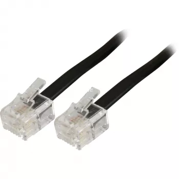Modulārais telefona kabelis Goobay 50318 RJ-11 RJ-11 6 m melns