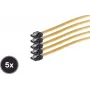 ShiverPeaks SCO 78246-0.5-Y5 iekšējais SATA datu kabelis 50 cm ar metāla atsperes sprieguma samazinātāju