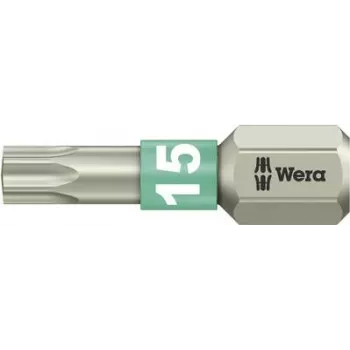 Wera 3867/1 TS TX 15 Torx uzgalis nerūsējošais tērauds 25 mm