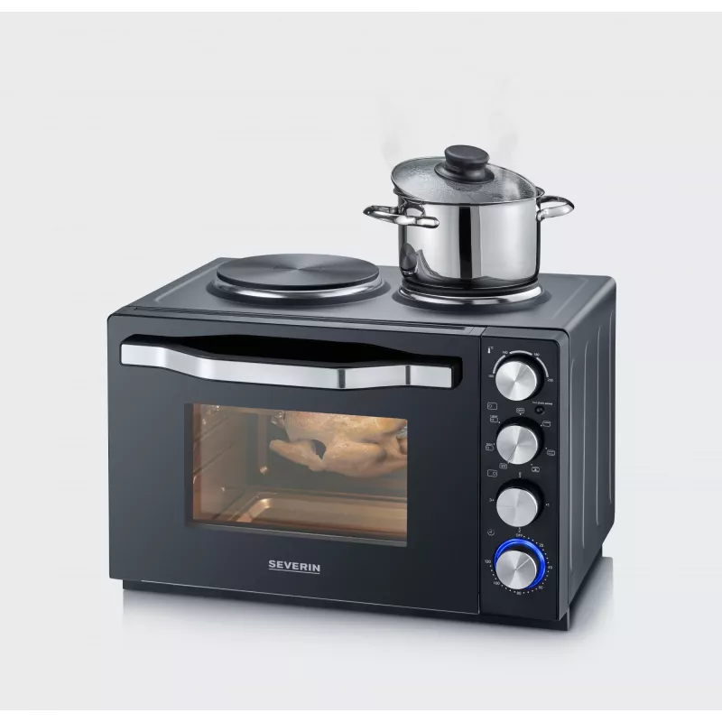 Cepeškrāsns Severin TO 2074 30L 2500W Melna ar grilu