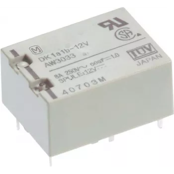 Panasonic PCB relejs 12 V/DC 10 A 1 Normāli atvērts kontakts DK1A-12V-F 1 gab.