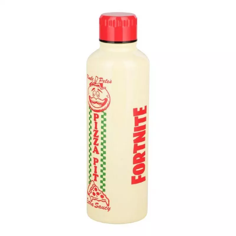Sporta ūdens pudele Paladone Fortnite Metal PP14736FO 500 ml, metāla apdare, skrūvējams vāciņš