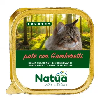 NATUA Country Shrimp - slapjā barība kaķiem - 100g