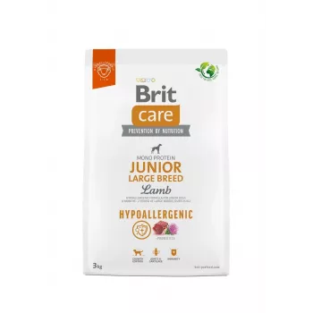 Brit Care Hipoaalerģisks Junior Lielo Šķirņu Jērs 3 kg – sausa barība kucēniem