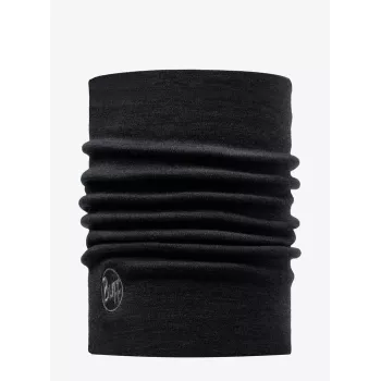 Kakla aizsargs Buff Multifunctional Sling Heavyweight Merino Wool — melns, bezšuvju, elastīgs