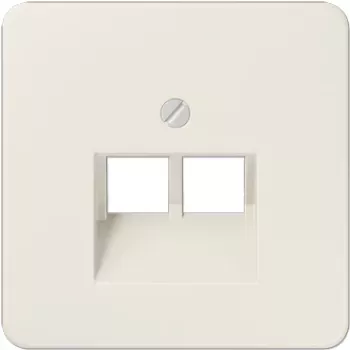 Pārsega plāksne divām IAE/UAE ligzdām JUNG 569-2 UA, ziloņkaula krāsa, termoplasts