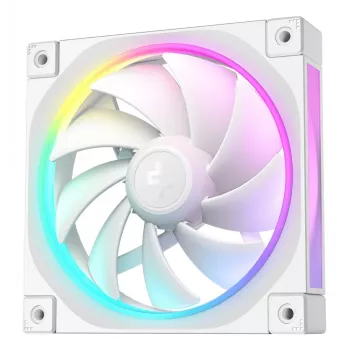 120 mm balts PC korpusa ventilators DeepCool FL12 WH, 2150 RPM, PWM, 55 CFM, 32 dB, FDB, 4-pin