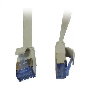 Patch kabelis RJ45 - CAT6A 500MHz - 1,5m - pelēks - U/FTP - plakans - AWG32 - Synergy 21