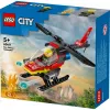 LEGO City Ugunsdzēsēju helikopters 60411 konstruktors, 85 detaļas, rotējoši rotori, 1 minifigūra, vecums 5+ (220×90×60 mm)