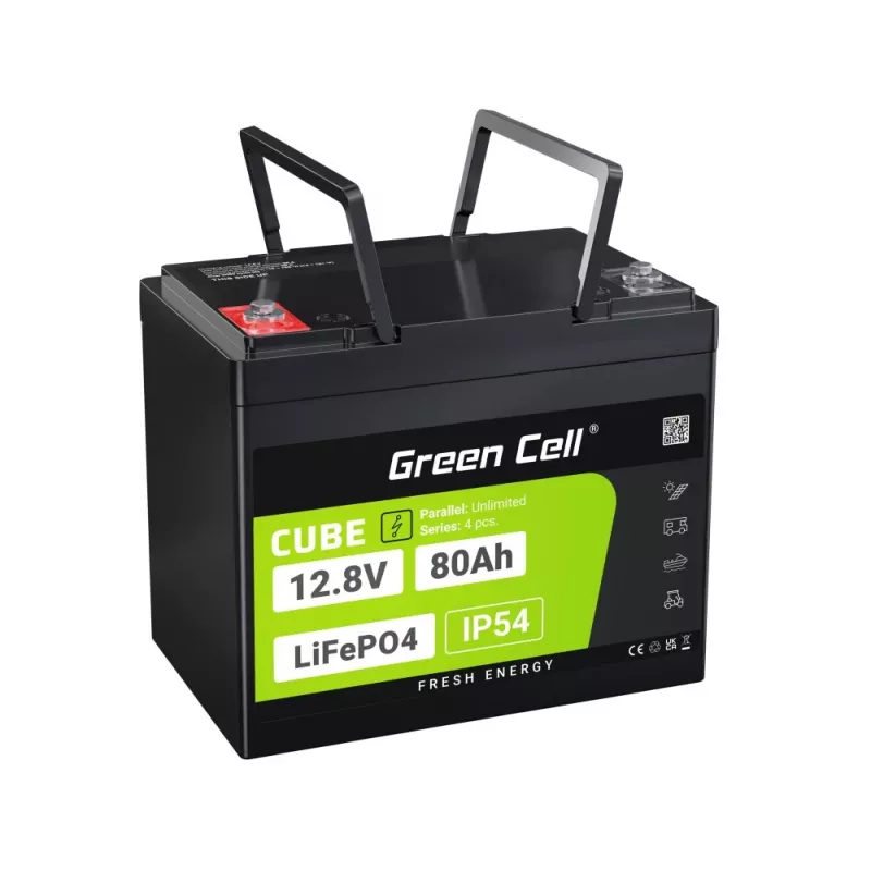 Green Cell LFPGC12V80AH UPS akumulators Litija dzelzs fosfāts (LiFePO4) 12.8 V