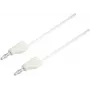 VOLTCRAFT Testa vads [4 mm spraudnis - 4 mm spraudnis] 0,5 m Balts MSB-300 (MSB-300-0.5-WS)