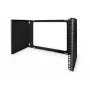 Digitus DN-19 PB-4U-SW - sienas skapis - melns, RAL 9005 - 8U - 48,3 cm (19 inch) (DN-19 PB-8U-SW)