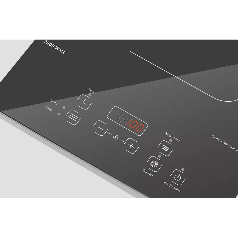 Caso Comfort C2000 Brīvi stāvoša galda plīts | 1 indukcijas zona | Sensors | Melna