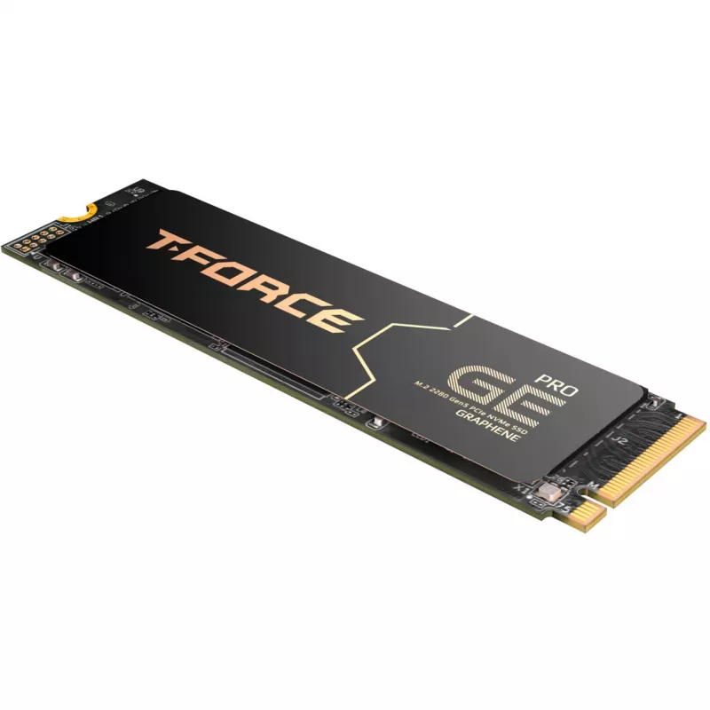 T-Force GE Pro 2 TB, SSD melns/zelta, PCIe 5.0 x4 | M.2 2280 | AirFlow I-Heat Sink