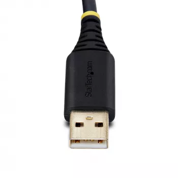StarTech.com 2ft (60cm) 2-Portu USB uz Serialo Adaptera Kabelis, Interchangeable DB9 Skrūves/Uzgriežņi, COM Saglabāšana, USB-A uz DB9 RS232, FTDI, 4. līmeņa ESD Aizsardzība, Windows/macOS/ChromeOS/Linux - Izturīga TPE Konstrukcija