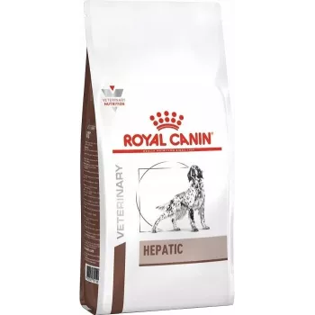 Sausā barība suņiem Royal Canin Hepatic 12 kg — pieaugušiem suņiem, aknu atbalstam, olbaltumvielas 16%, tauki 16%, bezglutēna