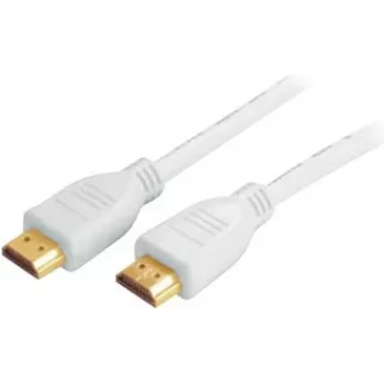 shiverpeaks BASIC-S HDMI kabelis, A-Spunde - A-Spunde, 1,5 m, apzeltīti kontakti, Full-HD kvalitātei (4096 x 2160) (BS77471-W)