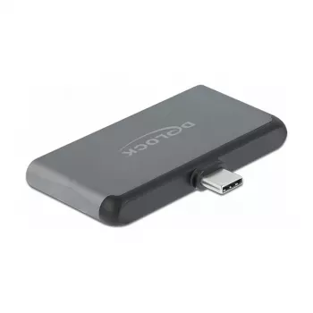 DeLOCK Mini Docking Station 4K 60 Hz saderīga ar iPad Pro un USB-C ierīcēm