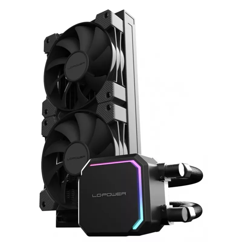 Viena bloka šķidruma dzesētājs LC-Power LC-CC-240-B 12 cm Melns