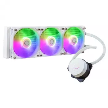Šķidruma dzesēšanas komplekts Cooler Master MasterLiquid 360L Core ARGB Balts 12 cm ventilatori