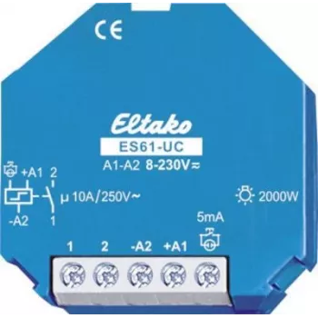 ELTAKO Impulsu slēdzis ES61-8..230VUC Kārbas montāža 8-230V 2000W ES61-UC (61100501)