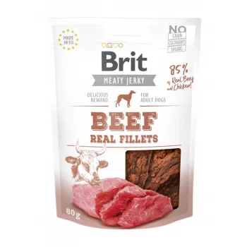 BRIT Meaty Jerky Beef Fillets - suņu kārums - 200 g