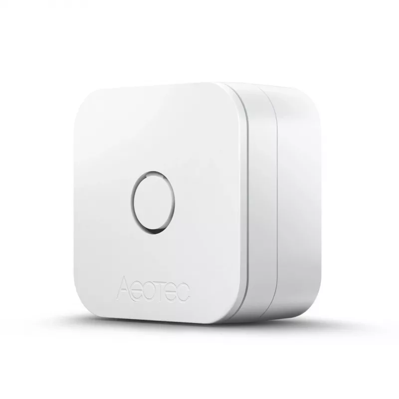 Iekštelpu temperatūras un mitruma sensors AEOTEC AEOEZWA039 — brīvi stāvošs, ar baterijām, 34×34×17 mm