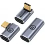 USB-C adapteris GrauGear G-AD-40G-3 — 40 Gbps, alumīnijs, 3 komplektā