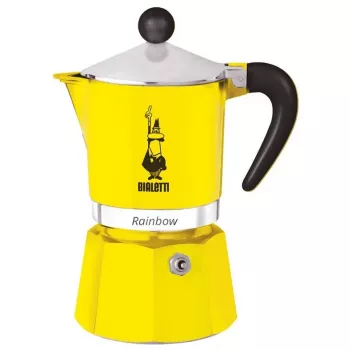Bialetti Rainbow 0.06 L Alumīnija Termoplastmasas Dzeltena Kafijas Krūze