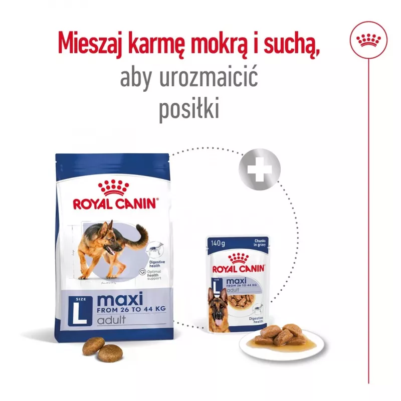 Royal Canin Maxi Adult sausā barība suņiem, 15 kg
