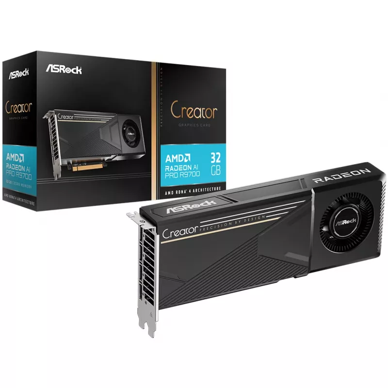 ASRock Creator R9700 CT 32G profesionālā grafikas karte