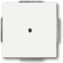 BUSCH JAEGER 1749-884 – balts, metāls/plastmasa, matēts, 63x63 mm