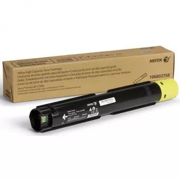 Xerox Genuine ® VersaLink® C7000 dzeltenā lielas ietilpības tonera kasetne (10100 lpp.) - 106R03758