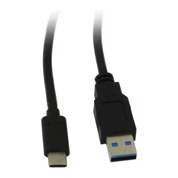 Synergy 21 S215326V2 - 1 m - USB A - USB C - USB 3.2 Gen 1 (3.1 Gen 1) - Melns