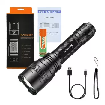 Lukturis Supfire C8-H — 1200 lm, USB uzlādējams, 250 m stars