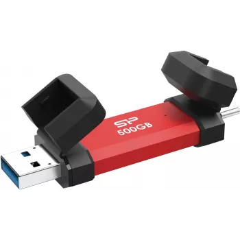 Pārnēsājams SSD Silicon Power DS72 500GB, USB-C/USB-A 3.2 Gen 2