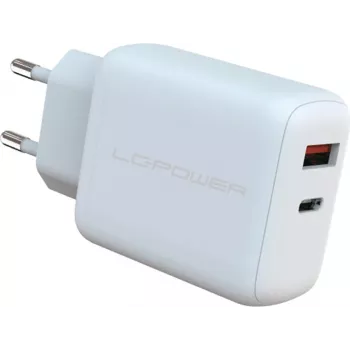 Iekštelpu lādētājs LC-Power LC-GAN-45 Universāls AC ātrais lādētājs Balts