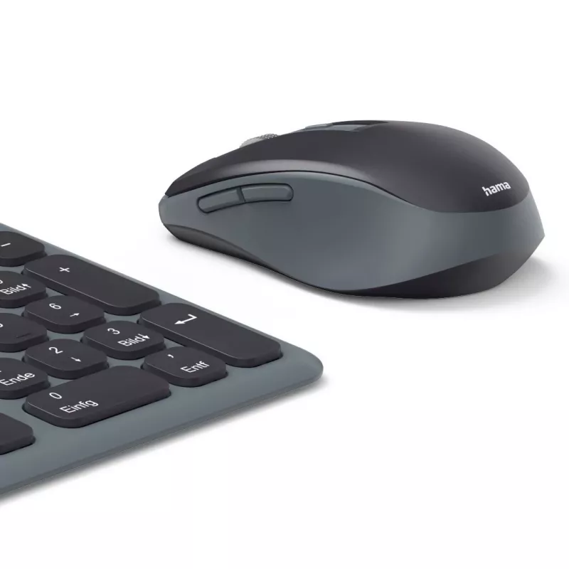Daudz ierīču bezvadu tastatūras un peles komplekts melns HAMA