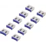 Renkforce USB Port Slēdzene RF-4695230 10 komplekts Sudrabzils RF-4695230