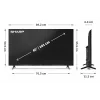 Sharp 40HF3265E 40 collu Smart TV ar Google TV