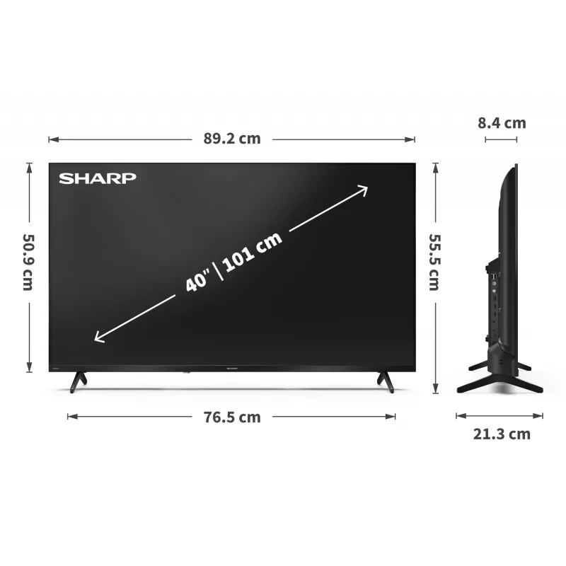 Sharp 40HF3265E 40 collu Smart TV ar Google TV