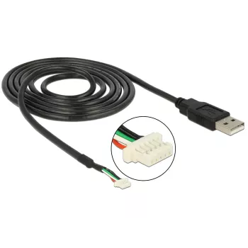 DELOCK 95986 kameras kabelis 1,5 m melns