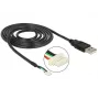 DELOCK 95986 kameras kabelis 1,5 m melns