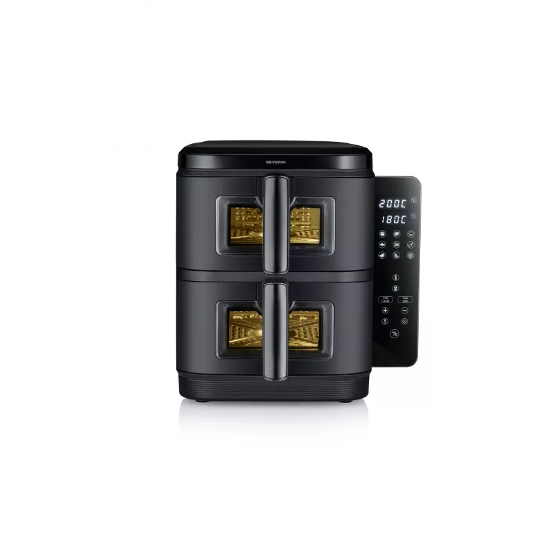 Fritieris SEVERIN FR 2468 S-Fry Duo Stack 2-in-1, dubultā groza dizains